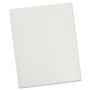 Universal Two-Pocket Portfolio, Embossed Leather Grain Paper, 11 x 8.5, White, 25/Box