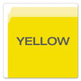 Pendaflex Colored File Folders, Straight Tabs, Letter Size, Yellow/Light Yellow, 100/Box