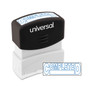 Universal Message Stamp, COMPLETED, Pre-Inked One-Color, Blue Ink (UNV10044) View Product Image