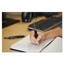 uniball Signo 207 Gel Pen, Retractable, Fine 0.5 mm, Blue Ink, Smoke/Black/Blue Barrel, Dozen