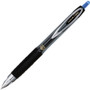 uniball Signo 207 Gel Pen, Retractable, Micro 0.5 mm, Blue Ink, Smoke/Black/Blue Barrel, Dozen (UBC61256) View Product Image