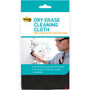 Post-it Dry-Erase Cleaning Cloth - 10.60" Width x 10.60" Length - Used as Dust Remover, Mark Remover - Washable - Black