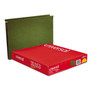 Universal Box Bottom Hanging File Folders, 1" Capacity, Letter Size, 1/5-Cut Tabs, Standard Green, 25/Box (UNV14141) View Product Image