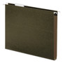 Universal Box Bottom Hanging File Folders, 1" Capacity, Letter Size, 1/5-Cut Tabs, Standard Green, 25/Box (UNV14141) View Product Image