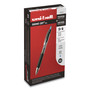 uniball 207 Ultra Micro Gel Pen, Retractable, Ultra-Micro 0.38 mm, Blue Ink, Clear/Black Barrel