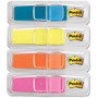 Post-it Flags Highlighting Page Flags, 4 Bright Colors, 0.5 x 1.75, 35/Color, 4 Dispensers/Pack