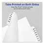 Avery Preprinted Legal Exhibit Side Tab Index Dividers, Avery Style, 25-Tab, 101 to 125, 11 x 8.5, White, 1 Set, (1334) View Product Image