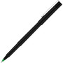 uniball Roller Ball Pen, Stick, Extra-Fine 0.5 mm, Green Ink, Black/Green Barrel, Dozen (UBC60154) View Product Image