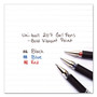 uniball 207 Impact RT Gel Retractable Pen Refills, Bold 1 mm Conical Tip, Black Ink, 2/Pack