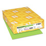 Astrobrights Color Paper - Lime Green - Letter - 8 1/2" x 11" - 24 lb Basis Weight - Smooth