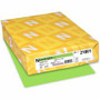 Astrobrights Color Paper - Lime Green - Letter - 8 1/2" x 11" - 24 lb Basis Weight - Smooth