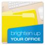 FILE FOLDERS; LETTER SIZE; YEL