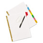 Avery Big Tab Write & Erase 8-Tab Dividers (23079) - 8 x Divider(s) - 8 Write-on Tab(s) - 8 - 8 Tab(s)/Set - 8.5" Divider Width x 11" Divider Length
