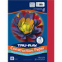 Tru-Ray Heavyweight Construction Paper - 12" Width x 9" Length - Holiday Red - Sulphite