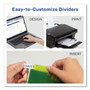 Avery Insertable Big Tab Plastic 2-Pocket Dividers, 5-Tab, 11.13 x 9.25, Assorted, 1 Set