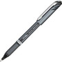 EnerGel EnerGel NV Liquid Gel Pens - 1 mm Bold Pen Point - Black Ink - Gel-based - Gray Barrel - Metal Tip