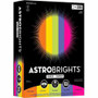 Astrobrights Color Copy Paper "Happy" , 5 Assorted Colours - Letter - 8 1/2" x 11" - 24 lb Basis Weight - Acid-free, Lignin-free - Cosmic Orange, Solar Yellow, Terra Green, Venus Violet, Fireball Fuchsia