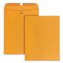 Quality Park Clasp Envelope, 28 lb Bond Weight Kraft, #97, Square Flap, Clasp/Gummed Closure, 10 x 13, Brown Kraft, 100/Box QUA37897