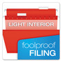Pendaflex Colored Reinforced Hanging Folders, Letter Size, 1/5-Cut Tabs, Assorted Bright Colors, 25/Box