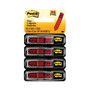 Post-it Flags Arrow Message 0.5" Page Flags in Dispenser, "Sign Here", Red, 20 Flags Dispenser, 4 Dispensers/Pack (MMM684RDSH) View Product Image