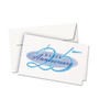 Avery Half-Fold Greeting Cards with Envelopes, Inkjet, 65 lb, 5.5 x 8.5, Textured Uncoated White, 1 Card/Sheet, 30 Sheets/Box (AVE3378) View Product Image