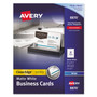Avery True Print Clean Edge Business Cards, Inkjet, 2 x 3.5, White, 1,000 Cards, 10 Cards/Sheet, 100 Sheets/Box (AVE8870) View Product Image