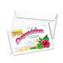 Avery Half-Fold Greeting Cards with Matching Envelopes, Inkjet, 85 lb, 5.5 x 8.5, Matte White, 1 Card/Sheet, 20 Sheets/Box (AVE3265) View Product Image