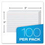 Oxford Ruled Index Cards, 3 x 5, White, 100/Pack OXF31