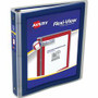 Avery Flexi-View 3 Ring Binders - 1 1/2" Binder Capacity - Letter - 8 1/2" x 11" Sheet Size - 275 Sheet Capacity - 3 Ring(s)