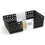 Officemate Recycled Supply Basket, Plastic, 10.06 x 6.13 x 2.38, Black, 2/Pack (OIC26202) View Product Image