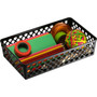 Officemate Recycled Supply Basket, Plastic, 10.06 x 6.13 x 2.38, Black, 2/Pack