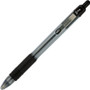 Zebra Z-Grip Ballpoint Pen, Retractable, Medium 1 mm, Black Ink, Clear/Black Barrel, 12/Pack