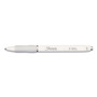 Sharpie S-Gel S-Gel Fashion Barrel Gel Pen, Retractable, Medium 0.7 mm, Black Ink, Pearl White Barrel, Dozen