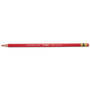 Prismacolor Col-Erase Pencil with Eraser, 0.7 mm, 2B, Carmine Red Lead, Carmine Red Barrel, Dozen
