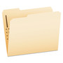 Pendaflex Manila Fastener Folders, 1/3-Cut Tabs, 1 Fastener, Letter Size, Manila Exterior, 50/Box