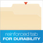 Pendaflex Manila Fastener Folders, 1/3-Cut Tabs, 1 Fastener, Letter Size, Manila Exterior, 50/Box
