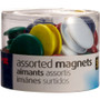 Officemate Assorted Magnets, Circles, Assorted Sizes and Colors, 30/Tub