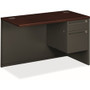 HON 38000 H38215R Return - 29.5" Height x 48" Width x 24" Depth - 2 x Box, File Drawer(s) - Waterfall Edge - Finish: Charcoal