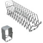 LEE Flexifile Expandable Collator to Organizer, 12 Sections, Letter to Legal Size Files, 6" x 6.75" x 10.5", Silver