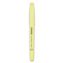 Universal Pocket Highlighters, Fluorescent Yellow Ink, Chisel Tip, Yellow Barrel, Dozen