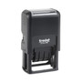 Trodat Printy Economy 5-in-1 Date Stamp, Self-Inking, 1.63" x 1", Blue/Red (USSE4754)