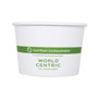 World Centric Paper Bowls, 16 oz, 4.4" Diameter x 3" h, White, 500/Carton