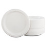 SOLO Bare Eco-Forward Clay-Coated Paper Dinnerware, ProPlanet Seal, Plate, 8.5" dia, White, 125/Pack, 4 Packs/Carton (SCCMP9BR2054) View Product Image