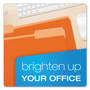 Pendaflex Colored File Folders, 1/3-Cut Tabs: Assorted, Legal Size, Orange/Light Orange, 100/Box