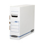 Bankers Box X-Ray Storage Boxes, 5" x 18.75" x 14.88", White/Blue, 6/Carton