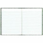 Rediform Center Sewn Lab Notebook - 96 Sheets - Sewn - 7 1/8" x 10 1/8" Sheet Size - White Paper - Green Marble Cover