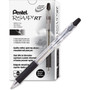 Pentel R.S.V.P. RT Ballpoint Pen, Retractable, Medium 1 mm, Black Ink, Clear Barrel, Dozen (PENBK93A) View Product Image