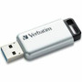 Verbatim Store 'n' Go Secure Pro USB 3.0 Drive - 64 GB - USB 3.0 - Silver - 256-bit AES - Lifetime Warranty