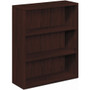 HON 10500 H105533 Bookcase - 43.4" Height x 36" Width x 13.1" Depth - 3 Shelve(s) - Flat Edge - Finish: Mahogany