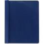 Smead Clear Front Report Cover, Double-Prong Fastener,  0.5" Capacity, 8.5 x 11, Clear/Blue, 25/Box